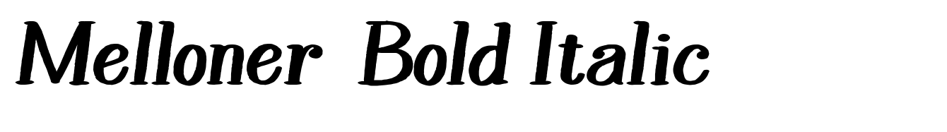Melloner  Bold Italic